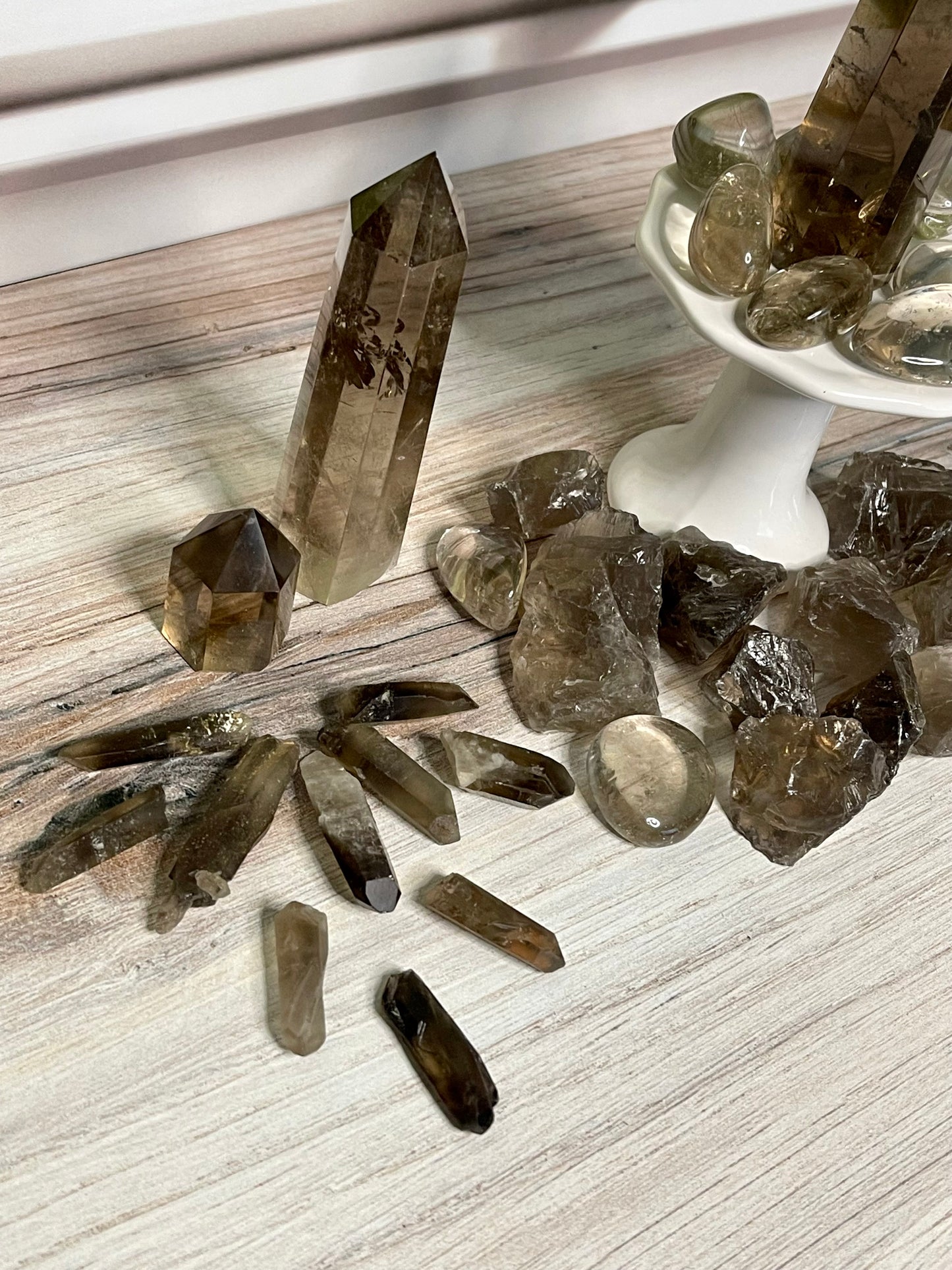 Natural Smoky Quartz Points