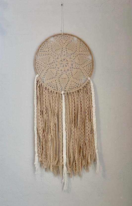 Mandala Crochet and Lace Dreamcatcher