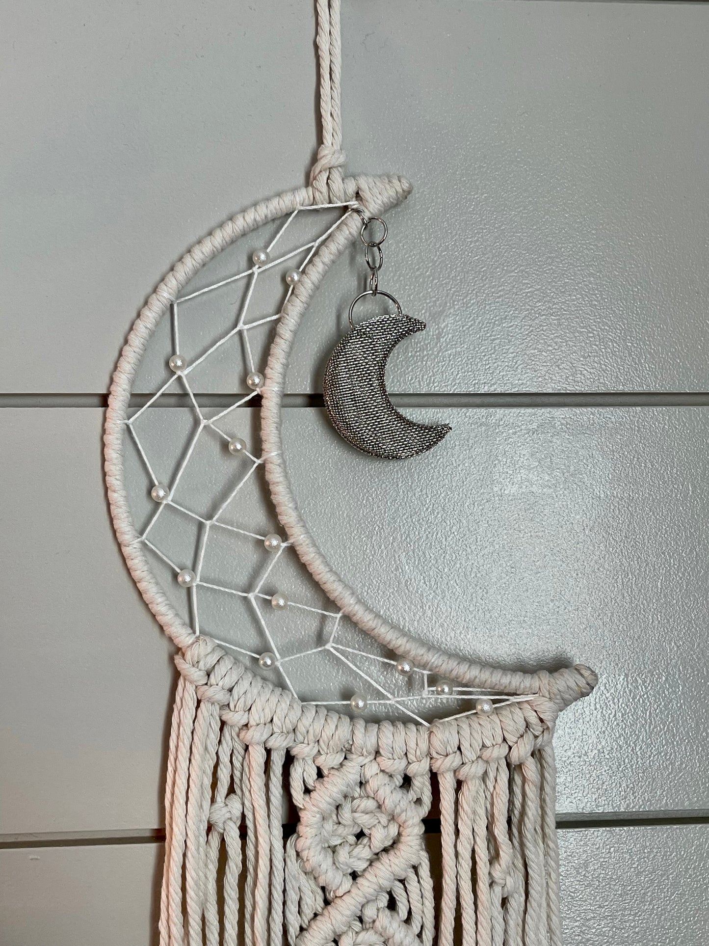 Moon Macrame Dreamcatcher