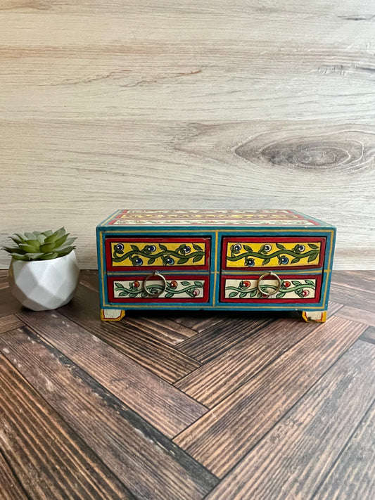 Boho Wooden Jewelry Box