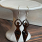 Wooden Goddess Dangle Earrings