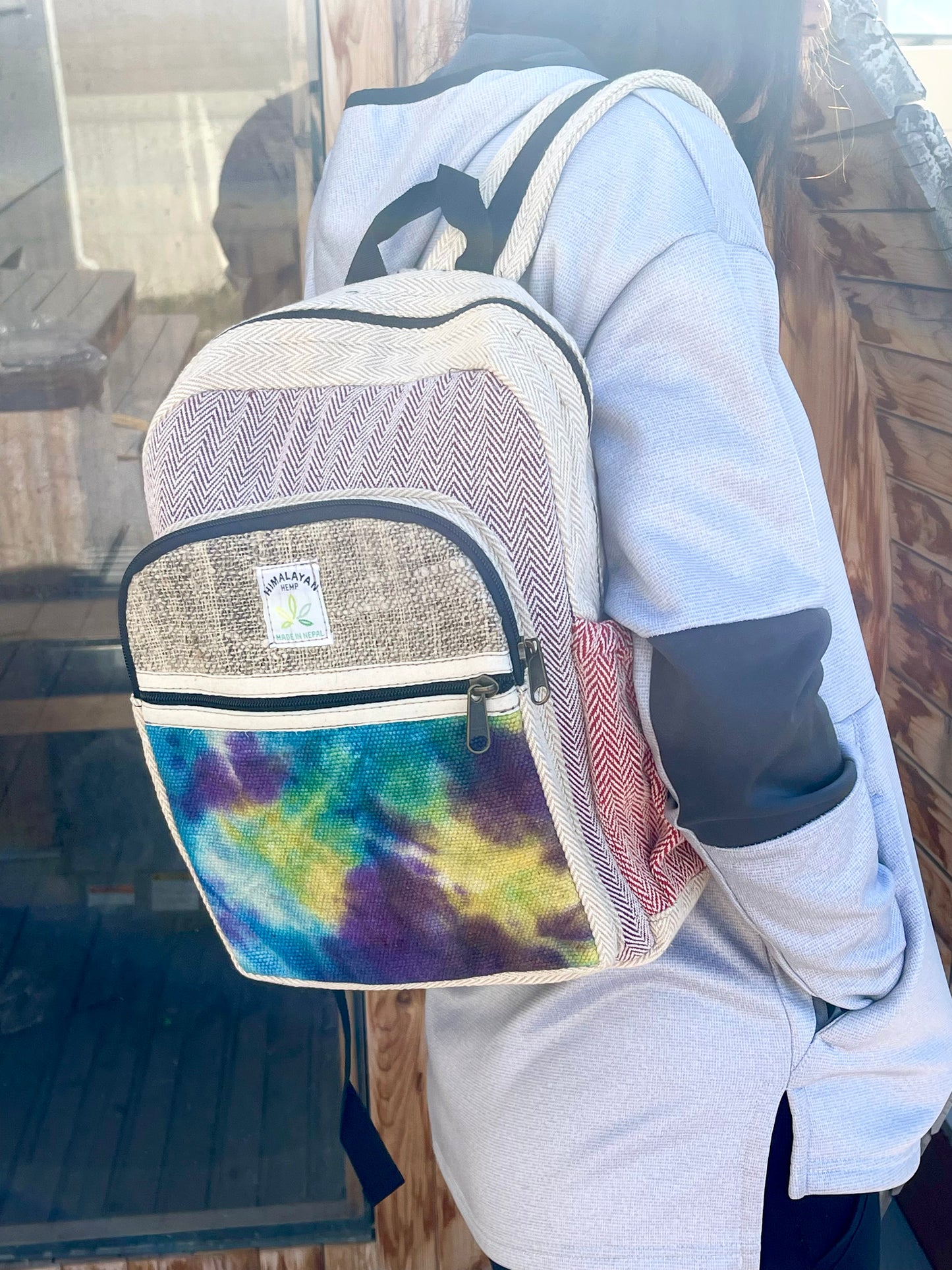 Tie Dye Hemp Backpack