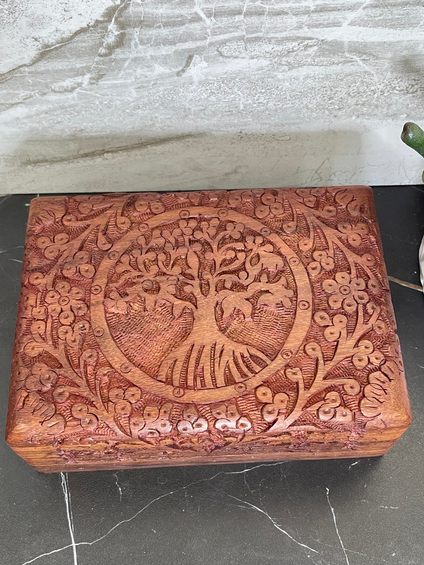 Tree of Life Wooden Tarot Box