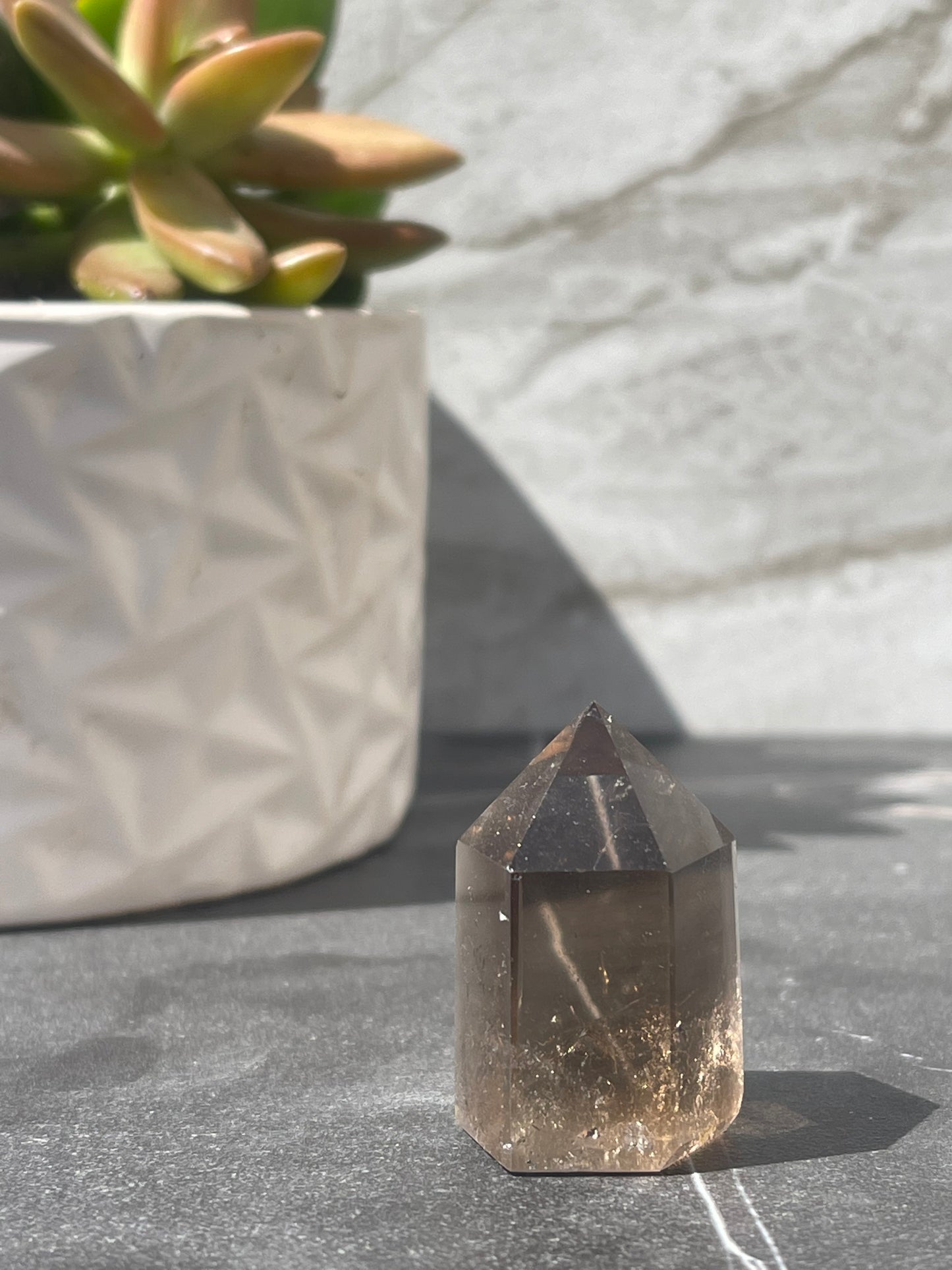 Smoky Quartz with Citrine