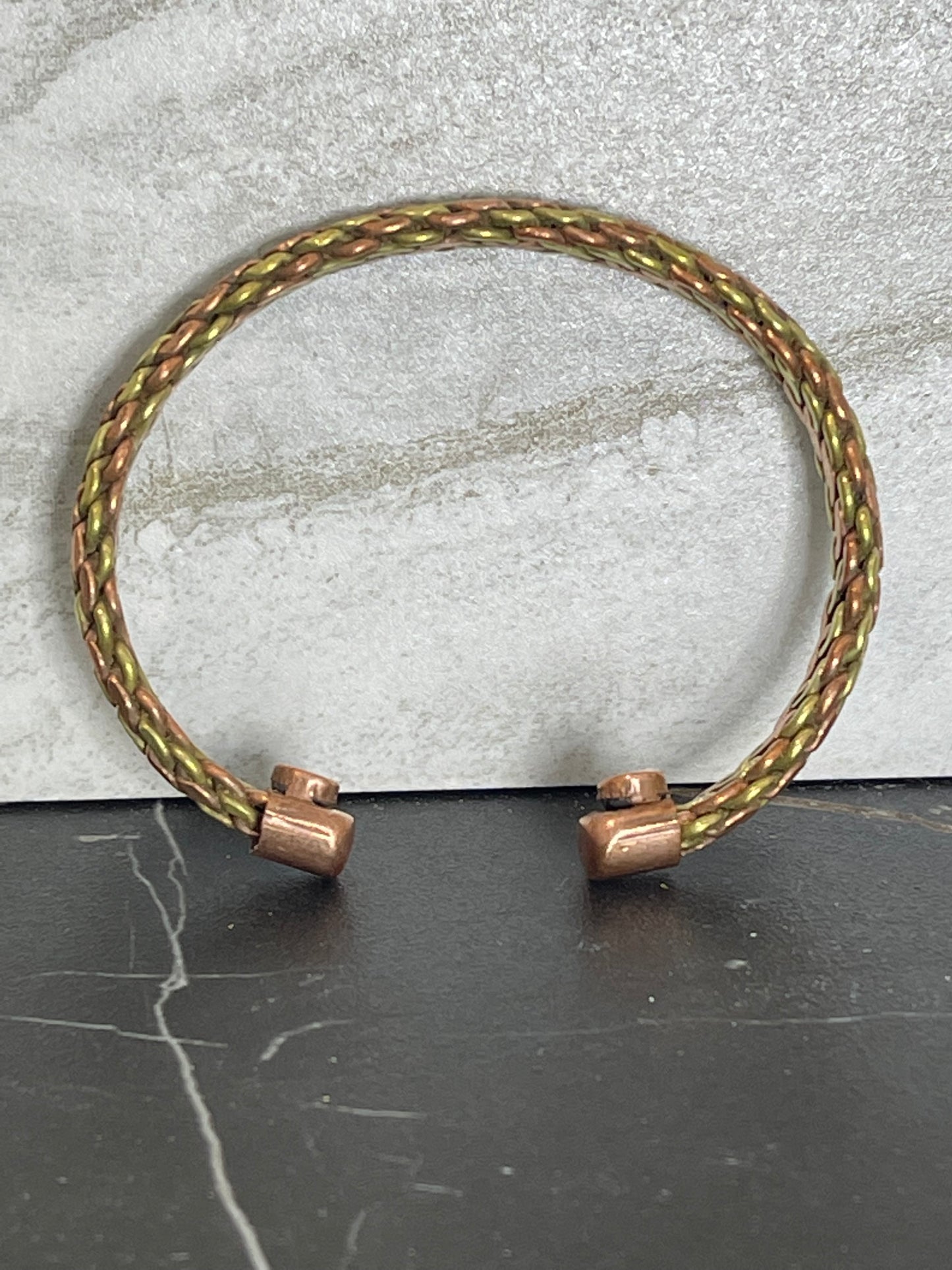 Two Tone Copper and Magnetic Health Bracelet