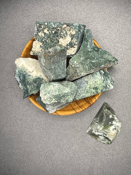 Raw Moss Agate