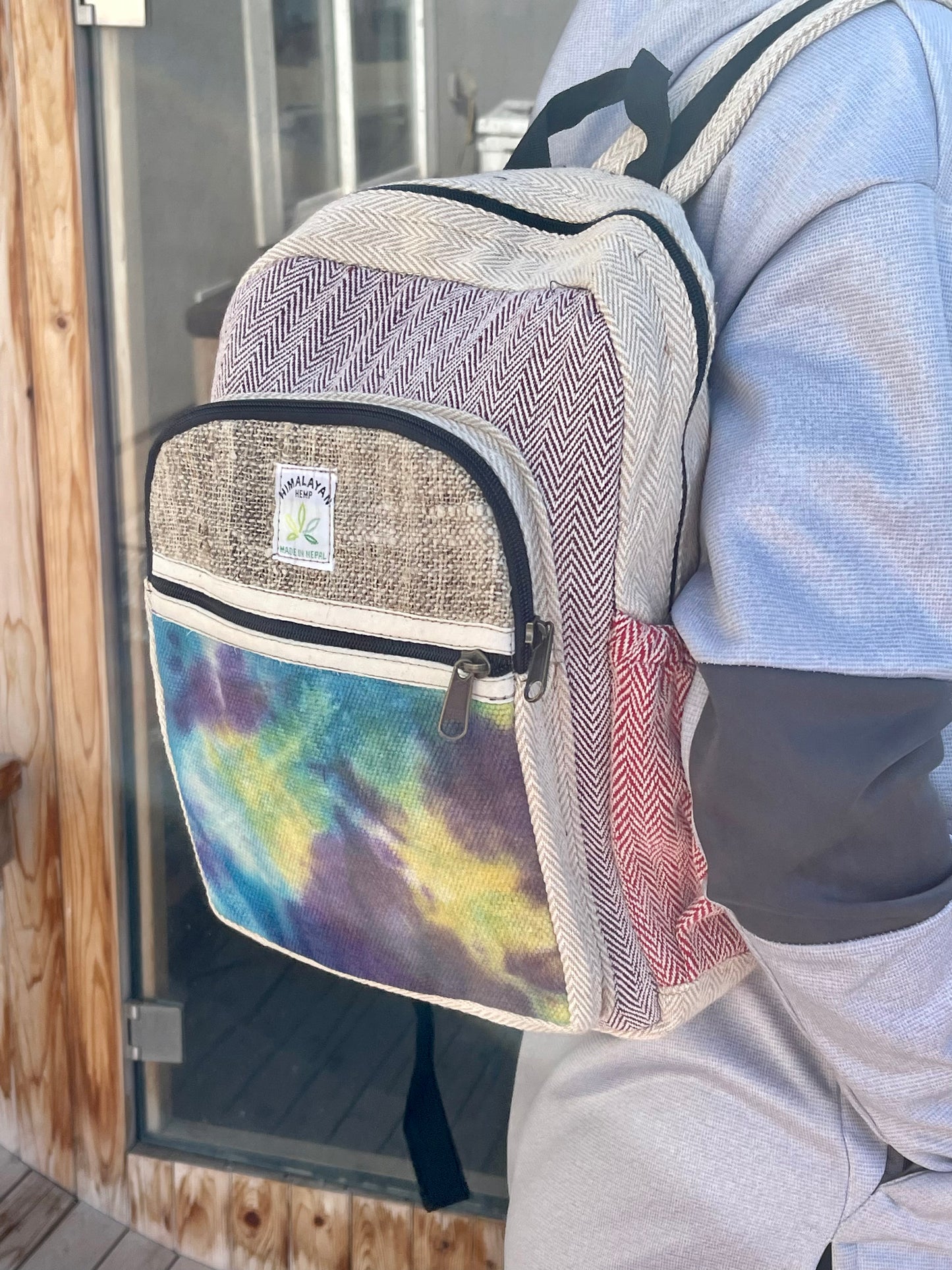 Tie Dye Hemp Backpack