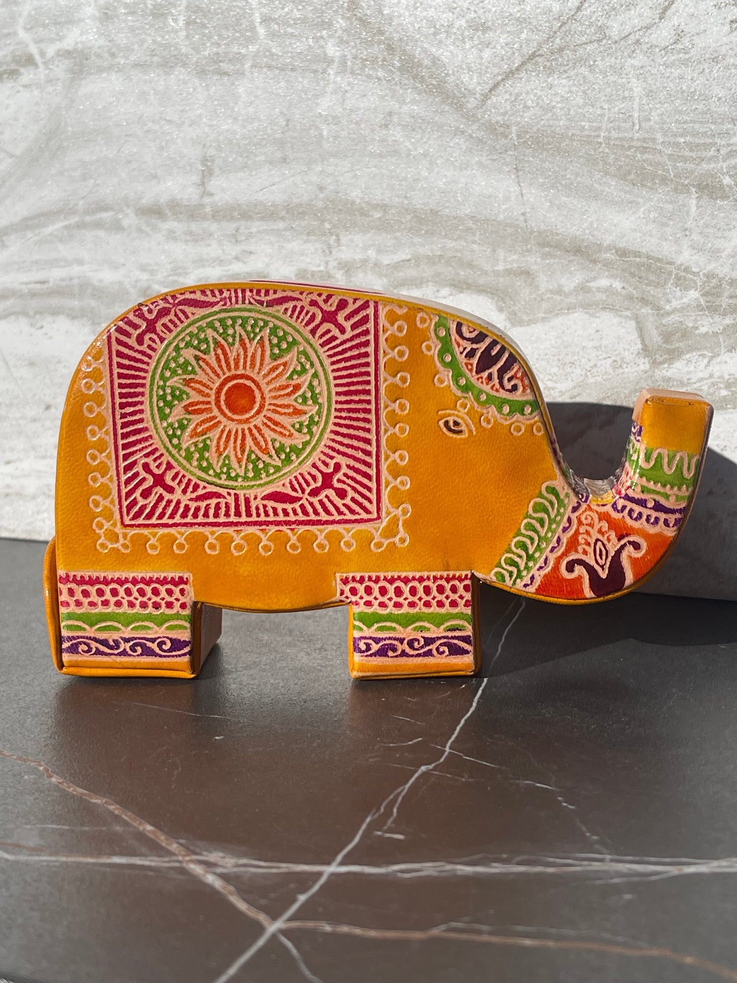 Elephant Leather Piggy Bank