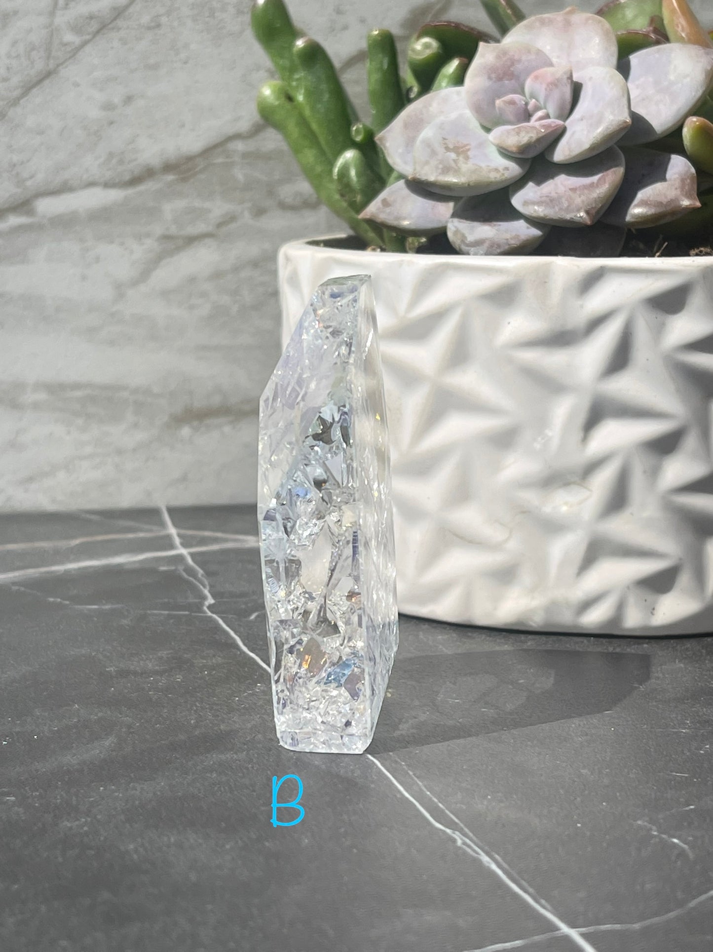 Aura Crackle Quartz Points