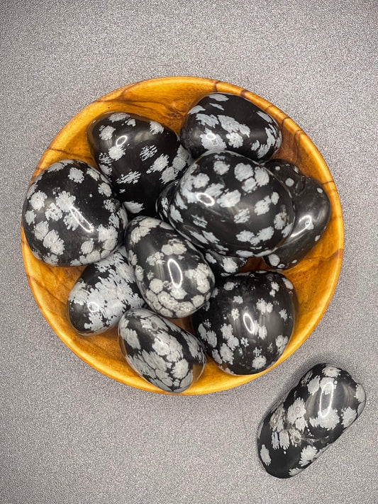 Tumbled Snowflake Obsidian