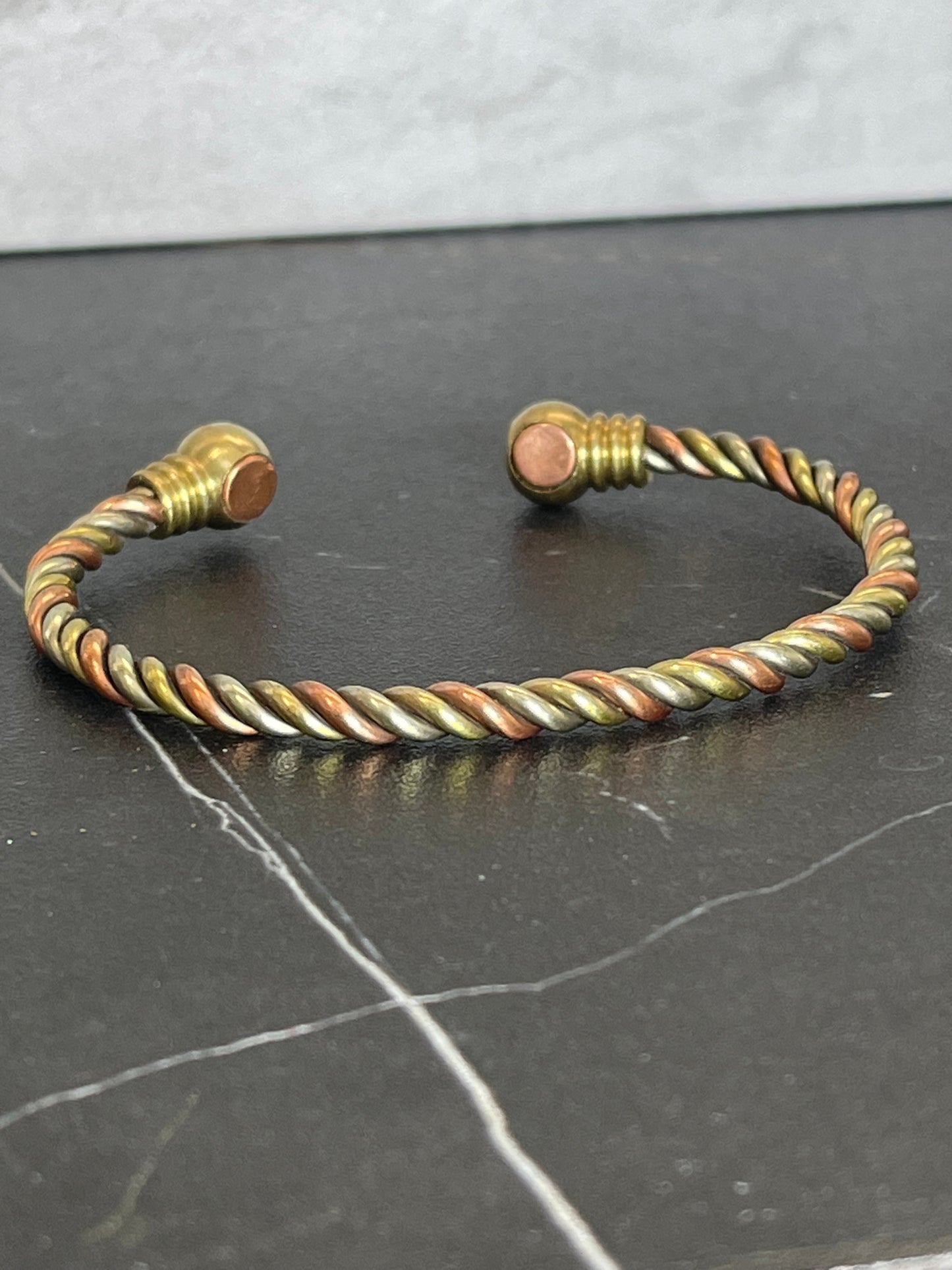 Tri-Tone Magnetic Copper Healing Bracelet