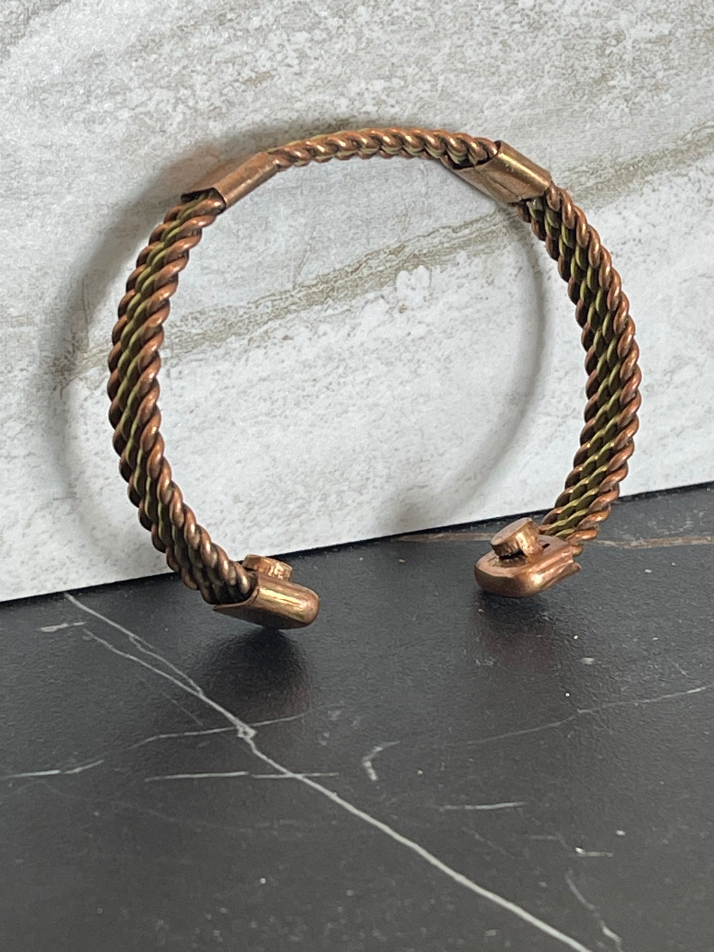 Two-Tone Magnetic Copper Healing Bracelet