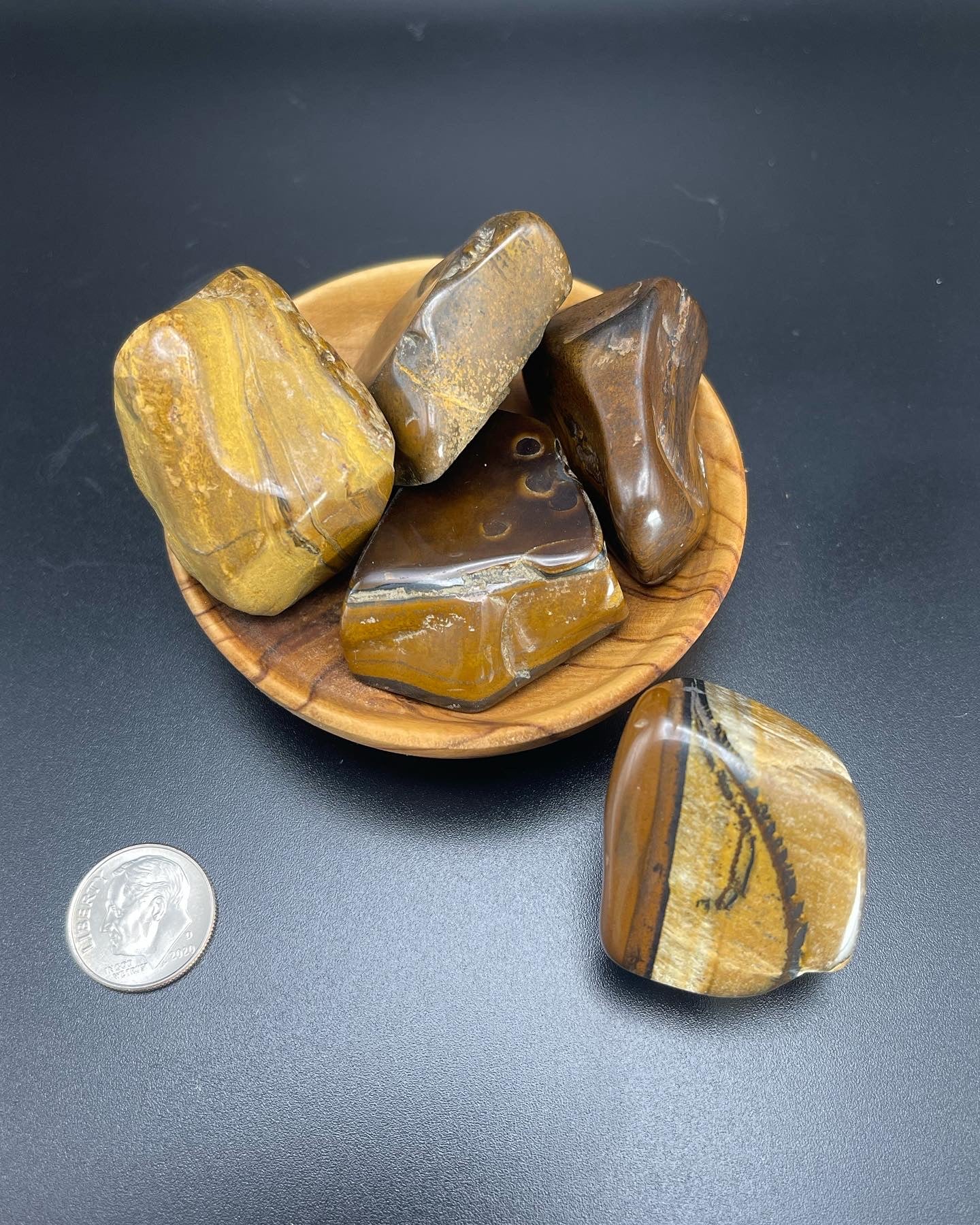 Tumbled Tigers Eye (larger)