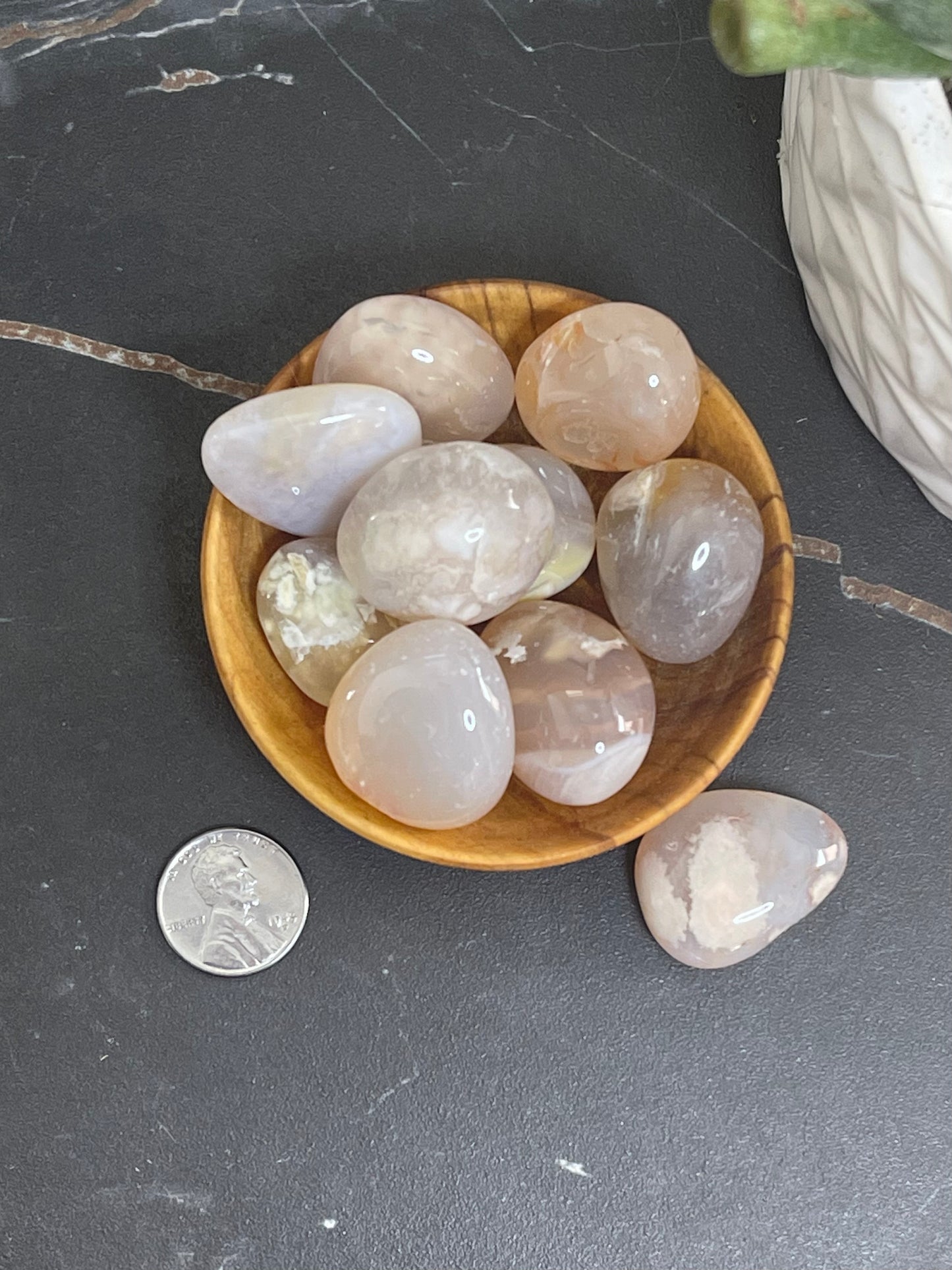 Tumbled Flower Agate