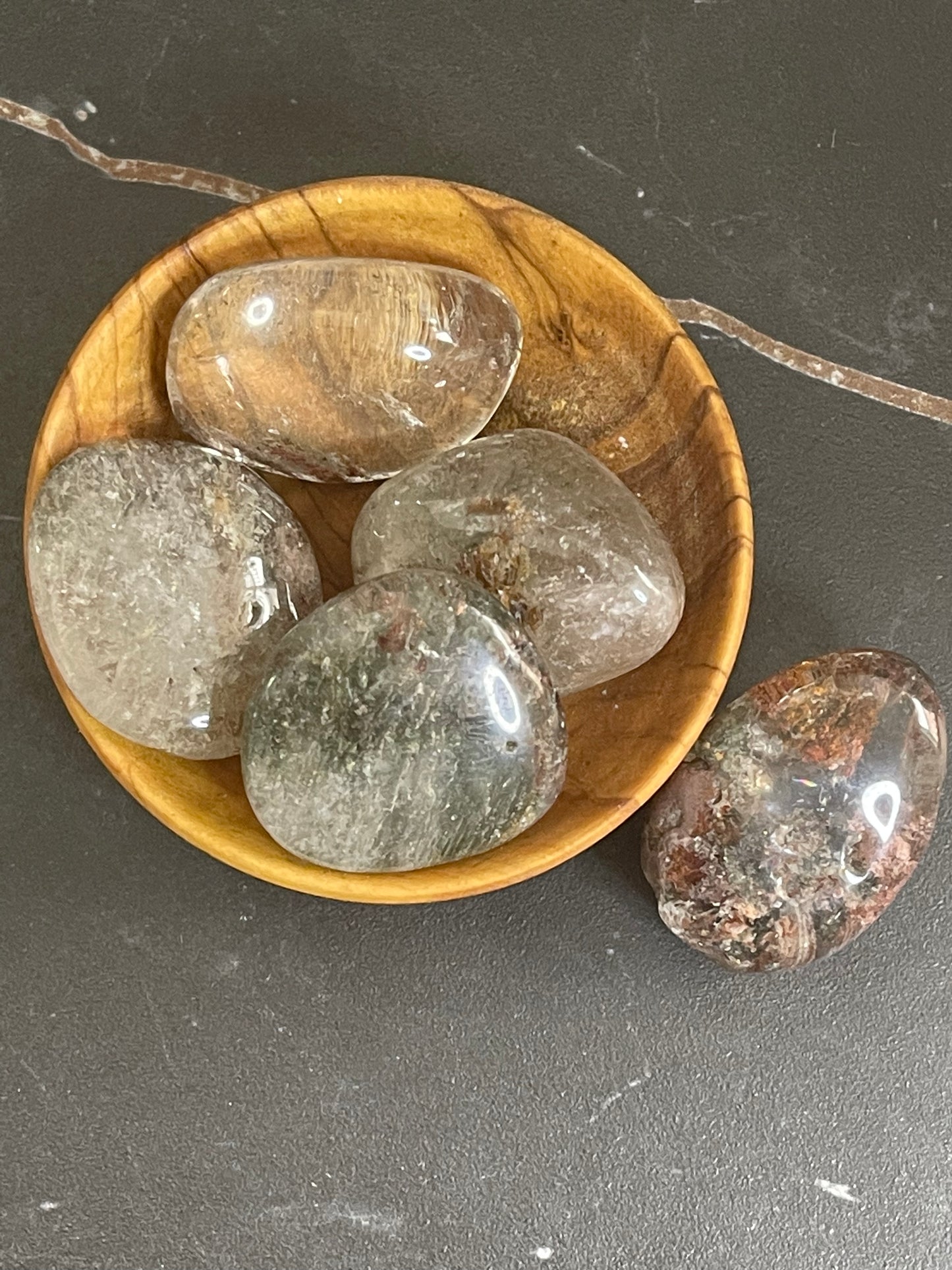 Tumbled Garden Quartz (Lodolite)