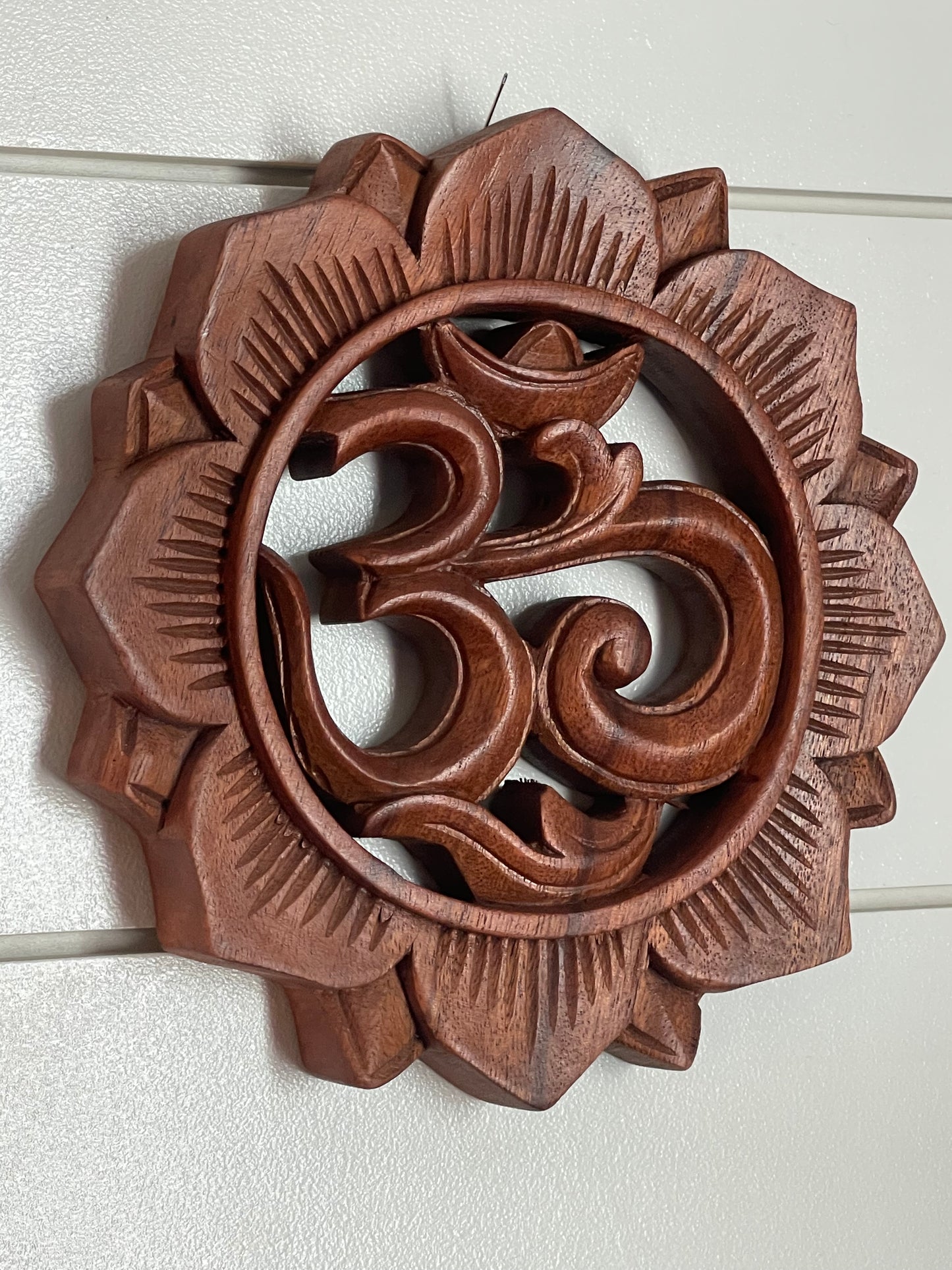 Lotus Ohm Wooden Wall Hang