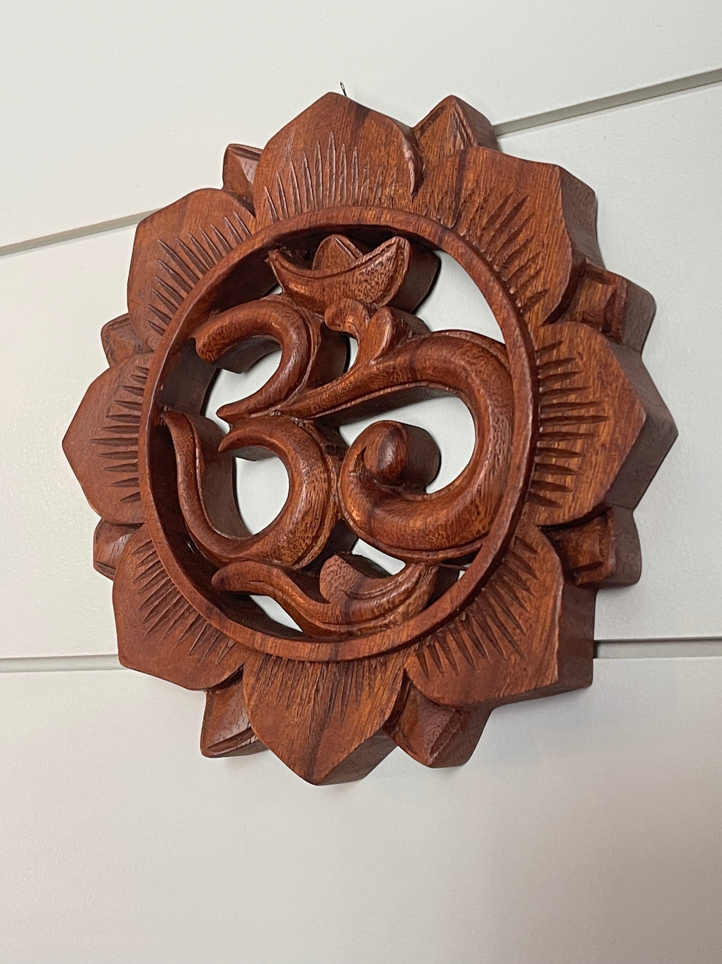 Lotus Ohm Wooden Wall Hang