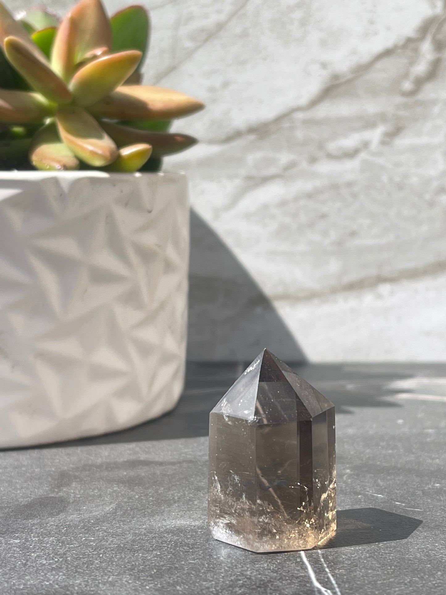 Smoky Quartz with Citrine