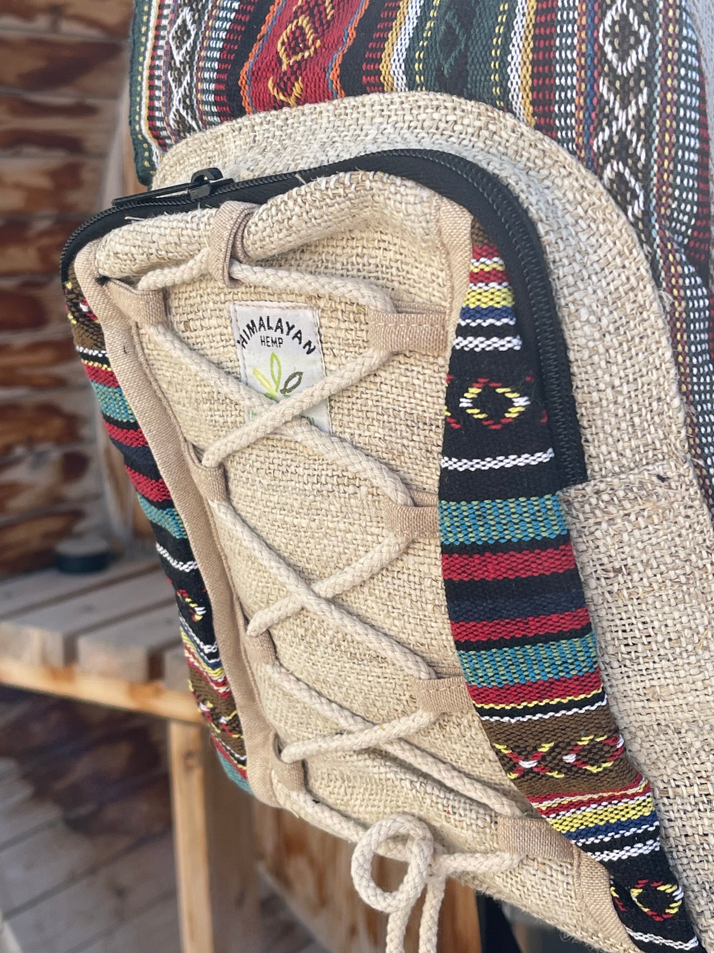 Boho Hemp Backpack