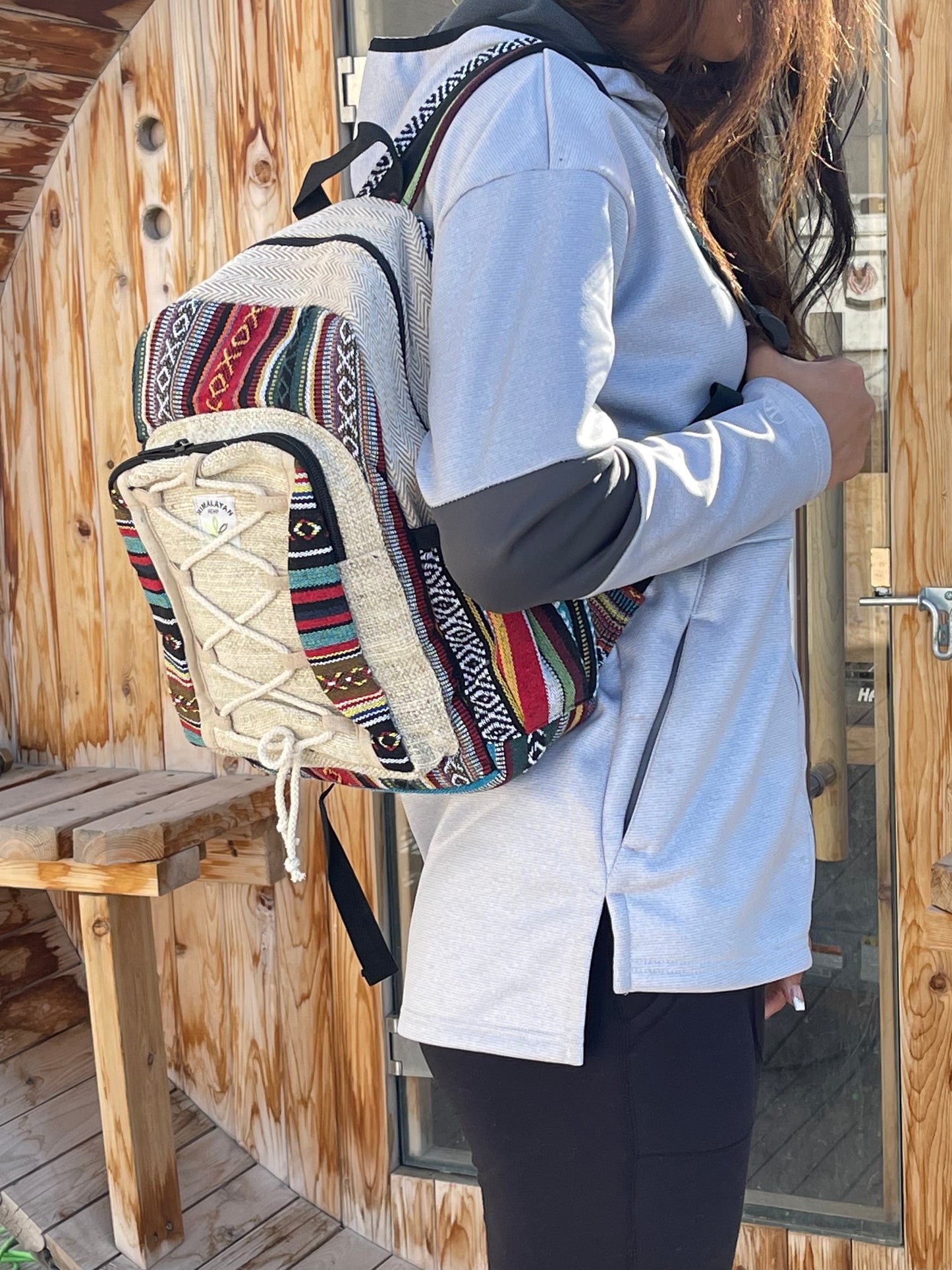 Boho Hemp Backpack