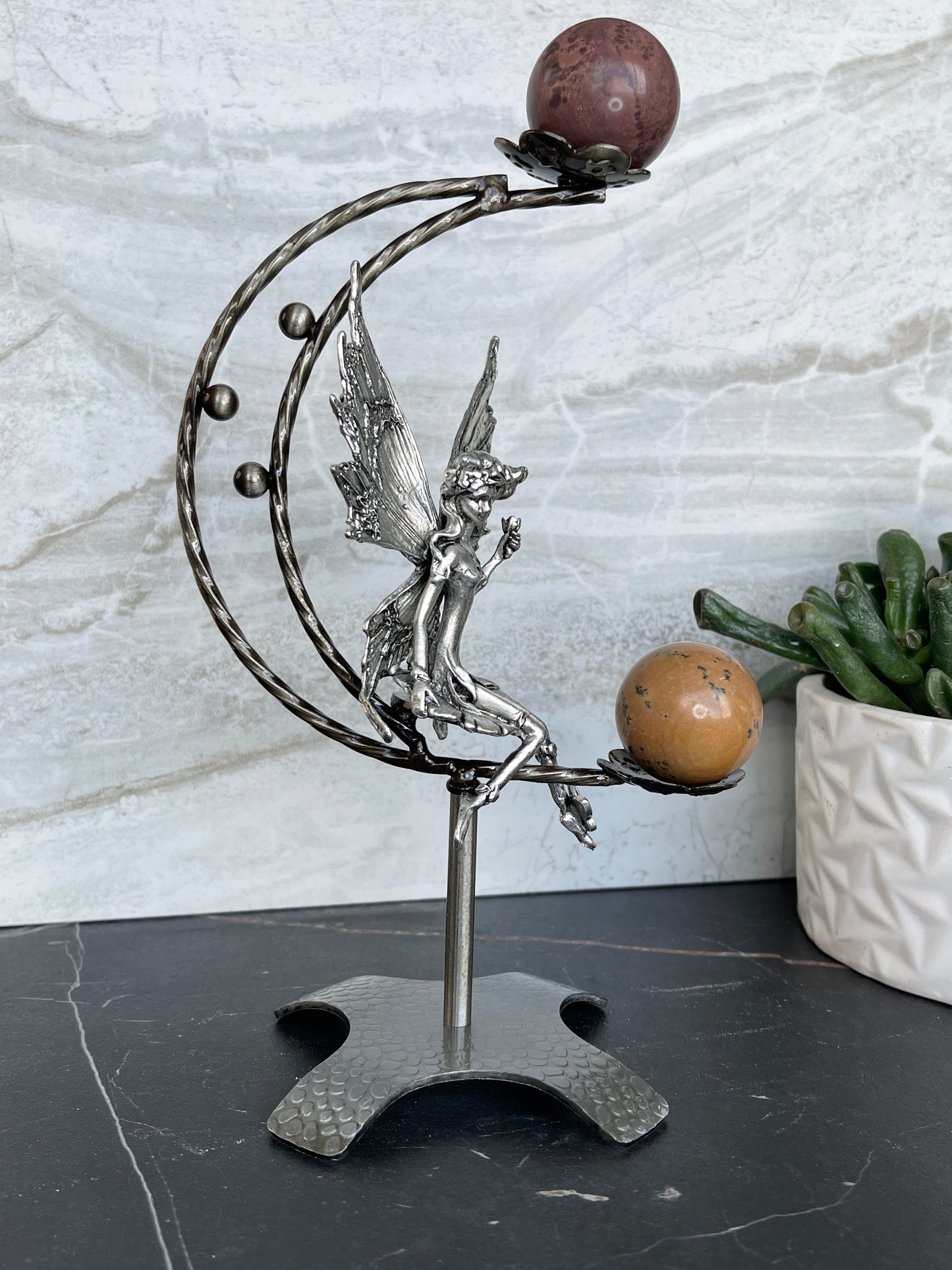 Moon and Fairy Double Sphere Holder