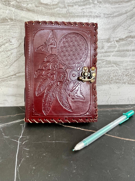 Dreamcatcher Leather Journal