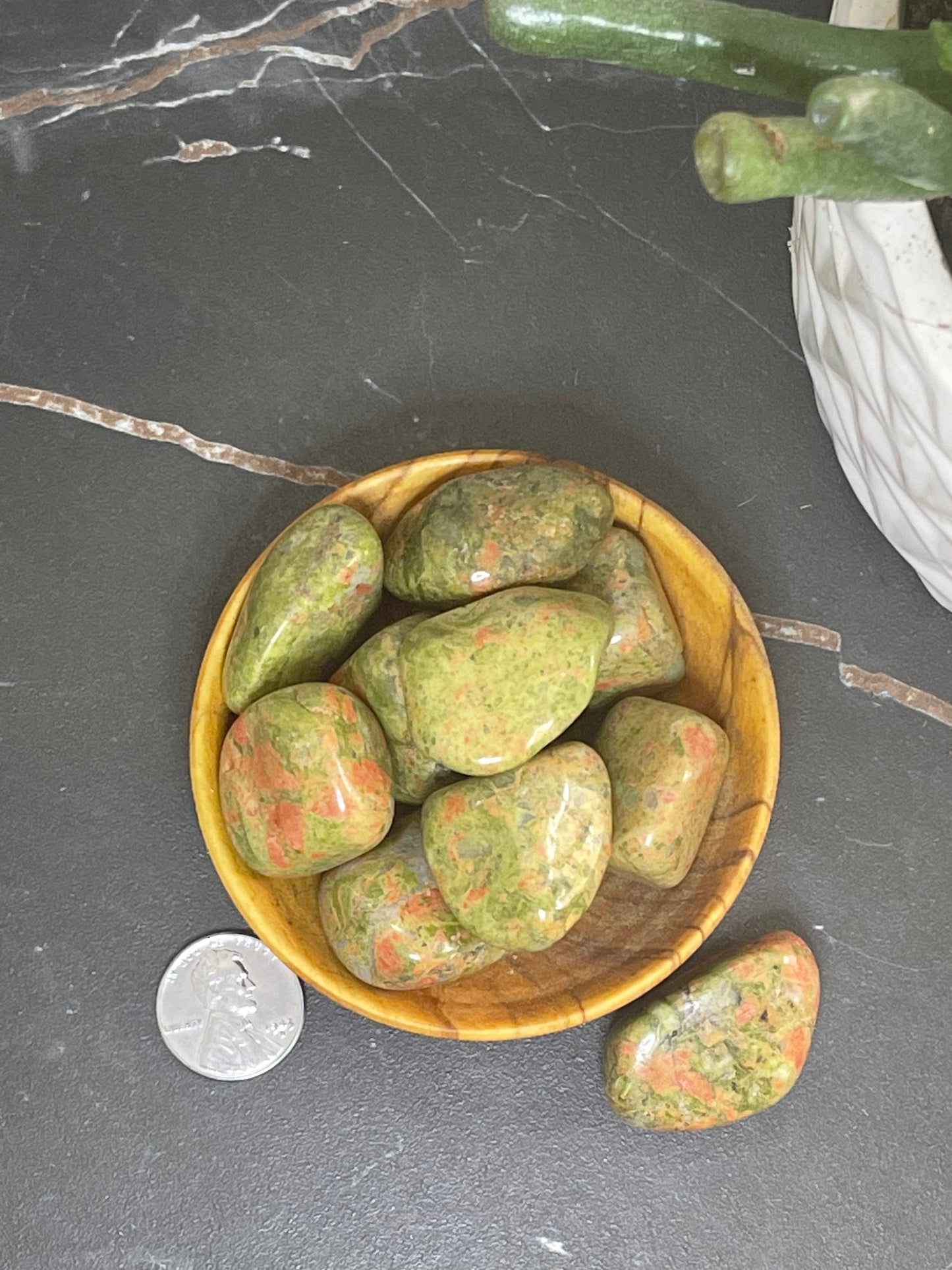 Tumbled Unakite