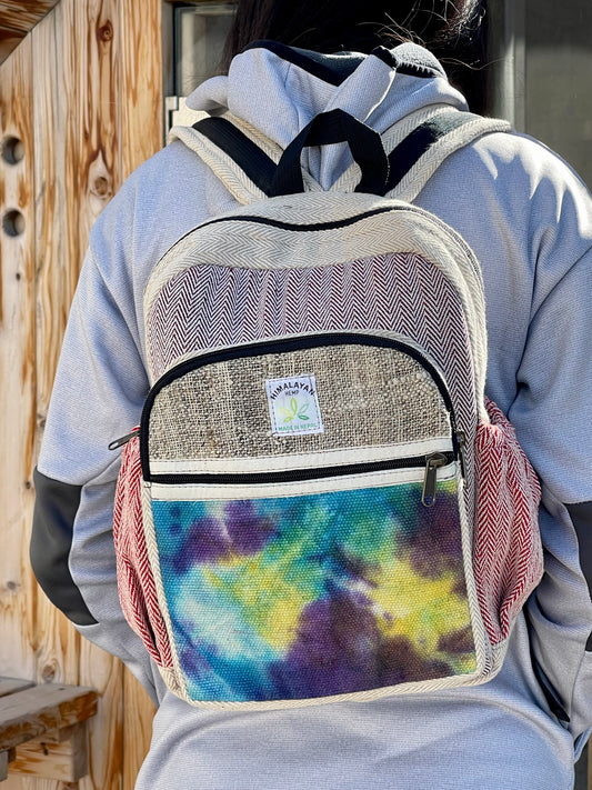 Tie Dye Hemp Backpack