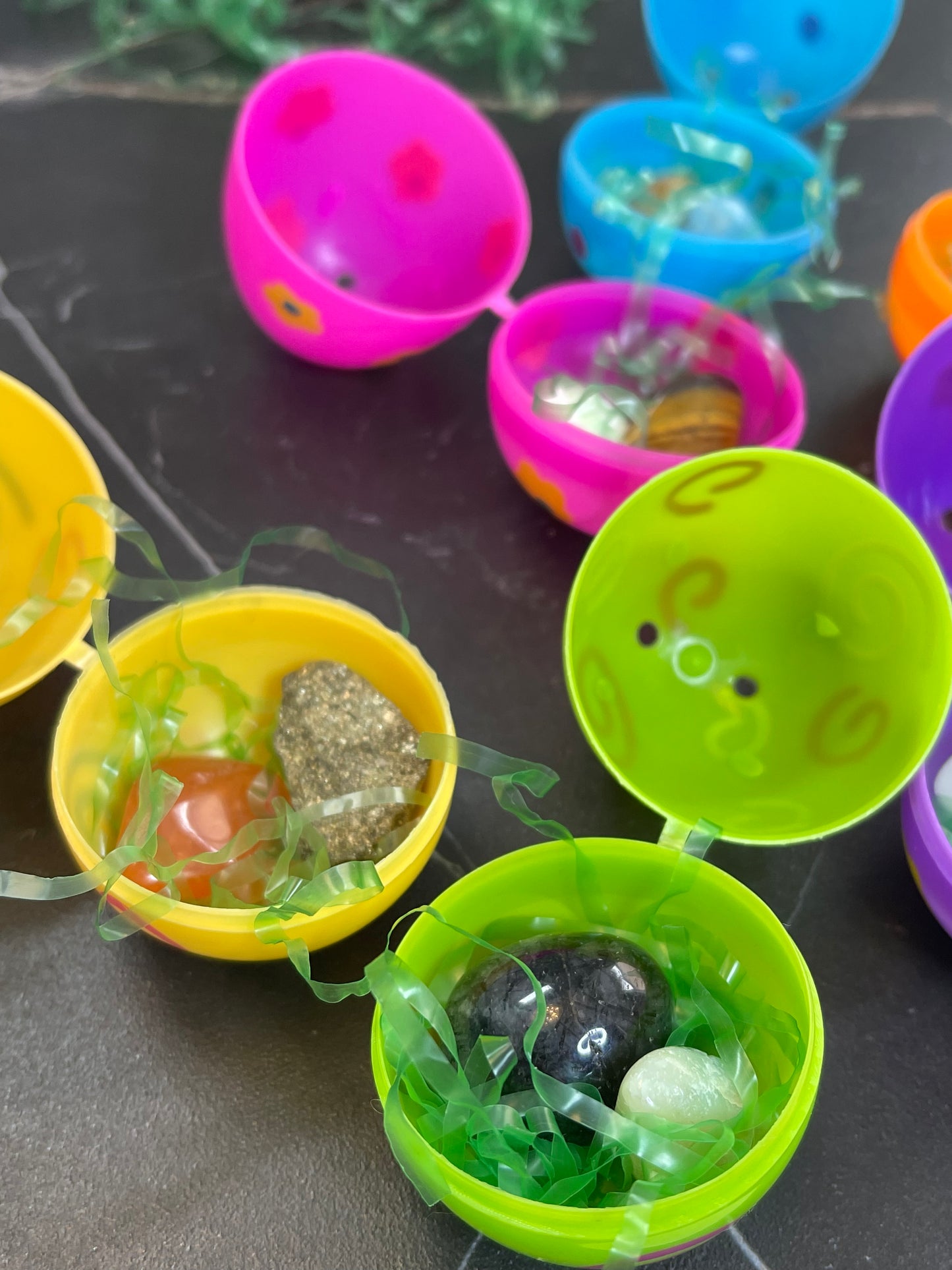 Pre-filled Easter Eggs with Crystals