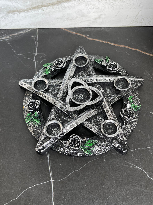 Pentagram sphere holder