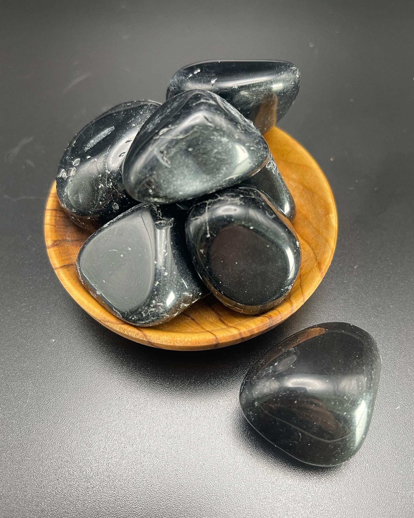 Tumbled Black Obsidian