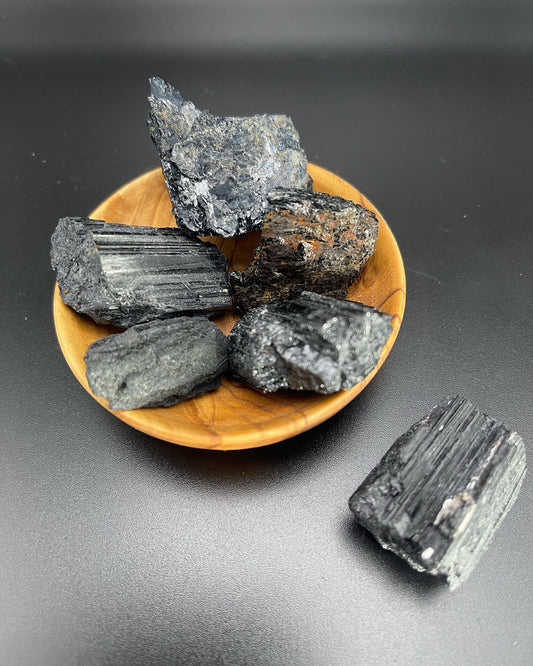 Raw Smaller Black Tourmaline