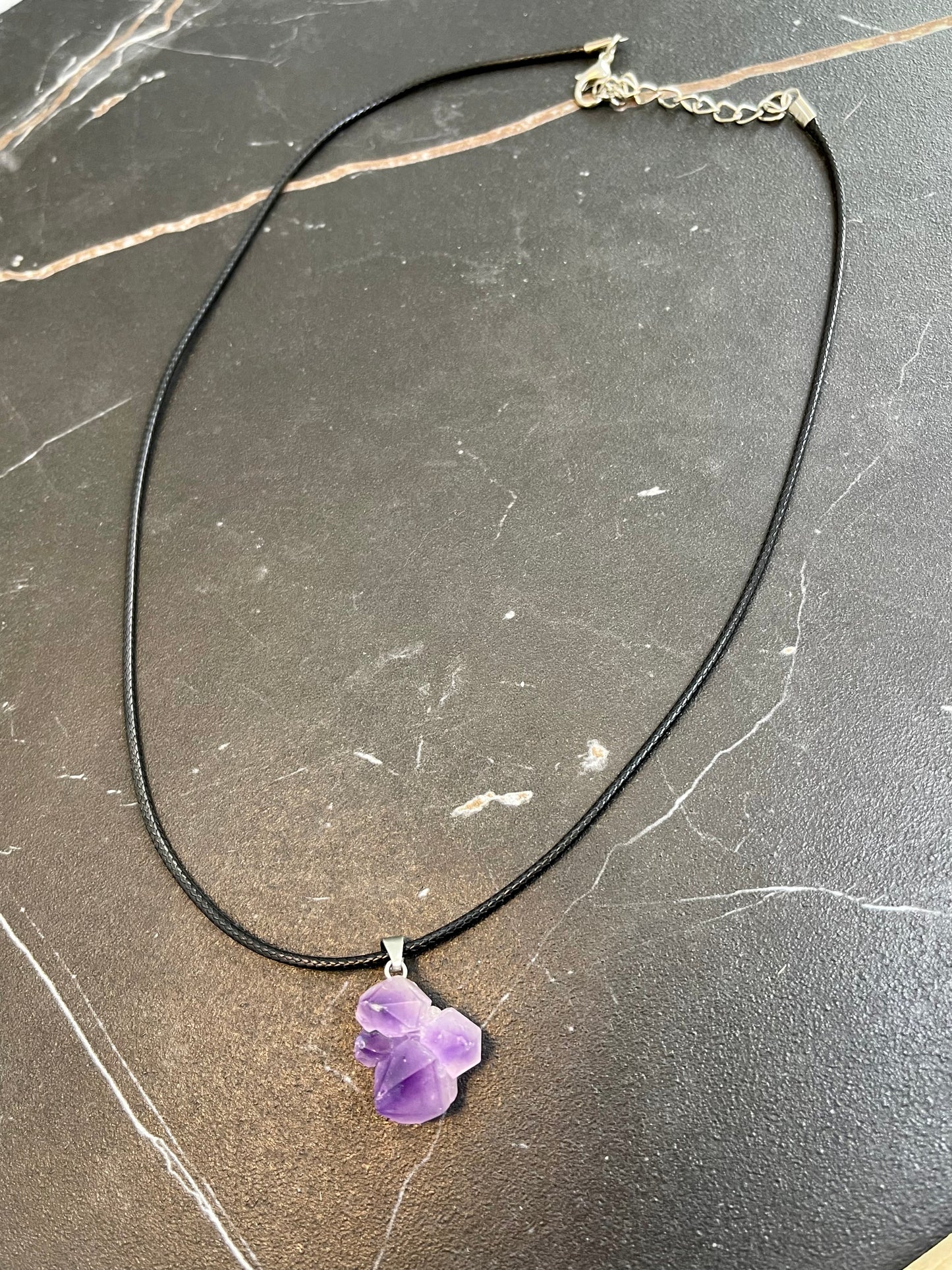 Amethyst Cluster Necklace