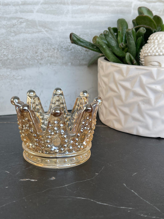 Glass Crown Sphere Holder