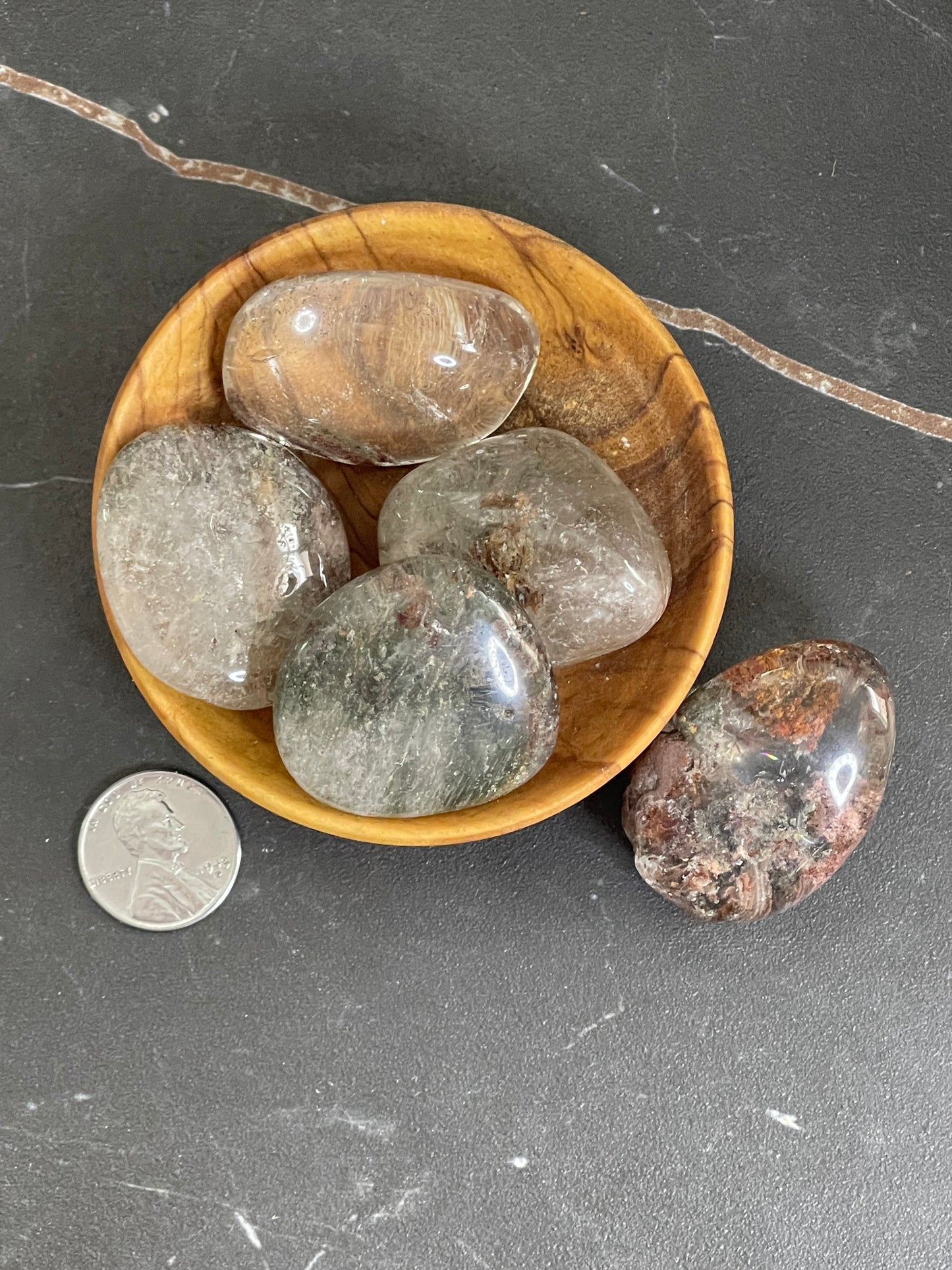 Tumbled Garden Quartz (Lodolite)