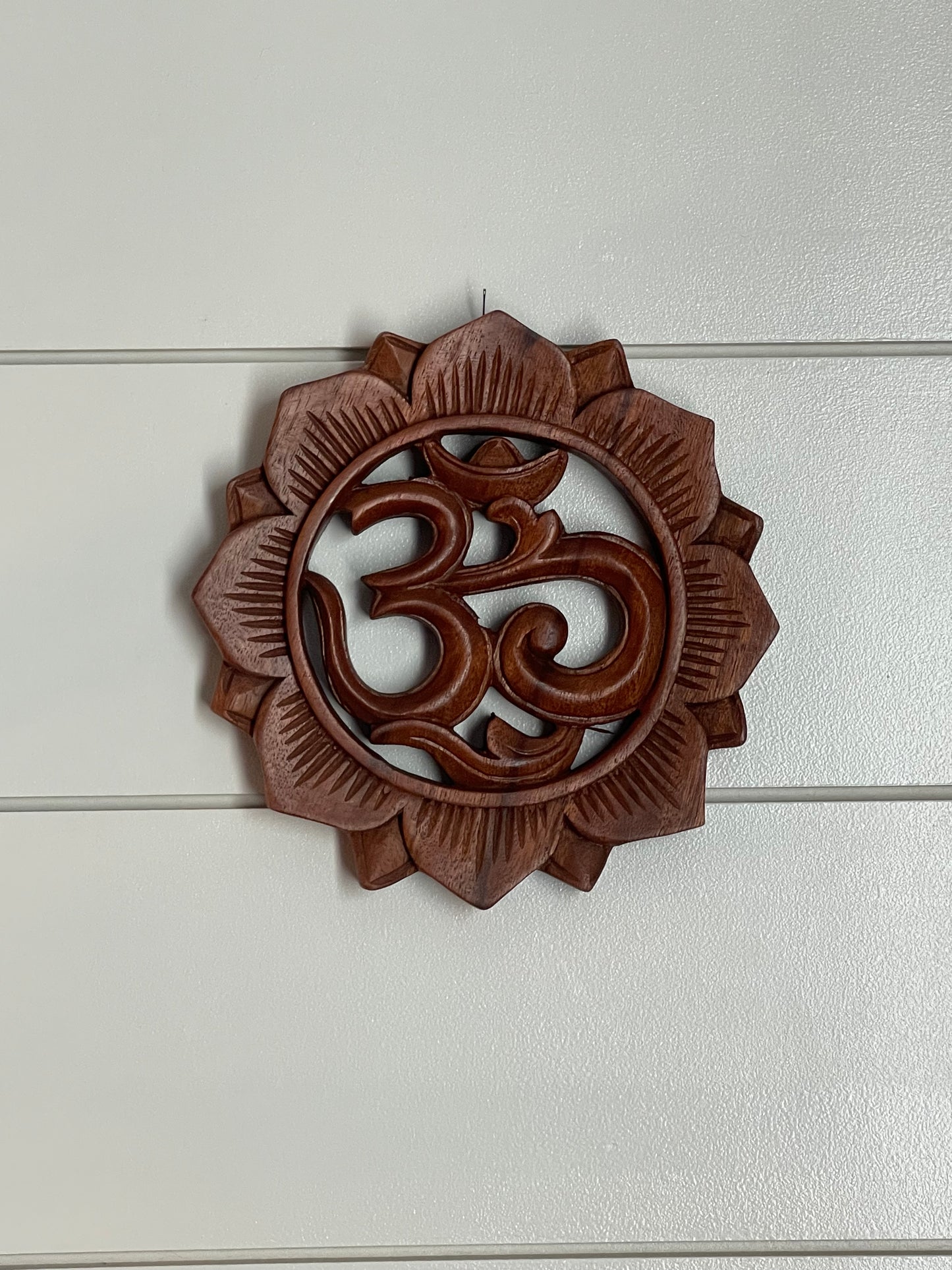 Lotus Ohm Wooden Wall Hang