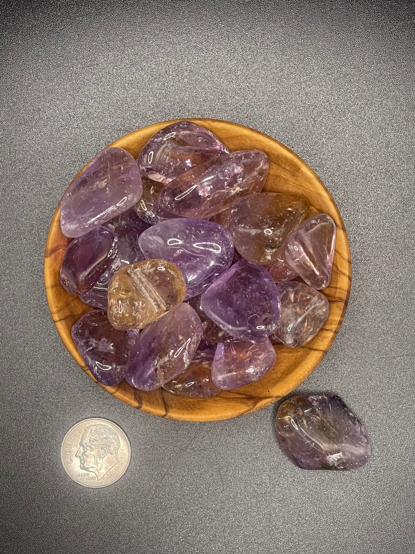 Tumbled Ametrine